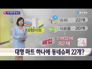 대형 마트 하나에 동네슈퍼 22개? / YTN