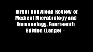 [Free] Donwload Review of Medical Microbiology and Immunology, Fourteenth Edition (Lange) -