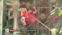 Intempéries : un typhon balaye Hong Kong