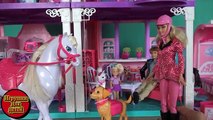 Barbie cuento de hadas sobre conjunto de caballo de Barbie entrena al caballo