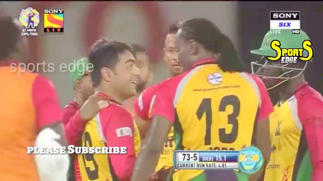 Rashid Khan Brilliant Leg Spin Bowling vs St Lucia Stars - 2 wickets for 18 In CPL 23 august 2017 - YouTube