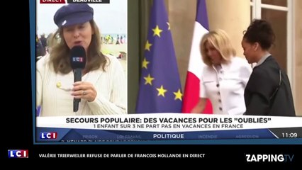 Valérie Trierweiler refuse de parler de François Hollande en direct sur LCI (vidéo)