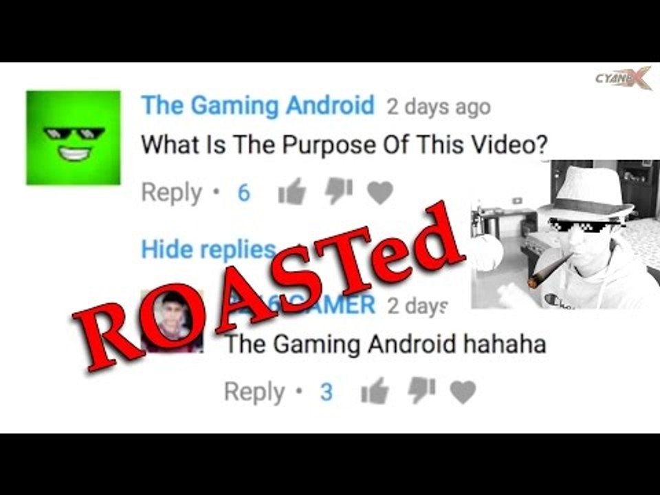 WHAT'S THE PURPOSE OF THIS VIDEO? ROASTING YOU!!