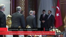 Erdoğan, ABD Savunma Bakanı James Mattis'i Beştepe'de kabul etti