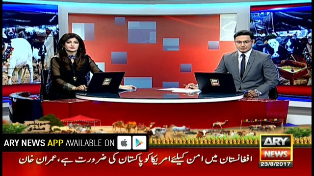 The condition of cattle markets after thunderstorm in Karachi