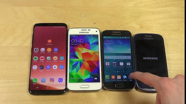 Samsung Galaxy S8 vs. S5 Mini vs. S4 Mini vs. S3 Mini - Which Is Faster