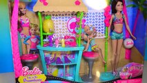 Piscina nadando juguetes Barbie