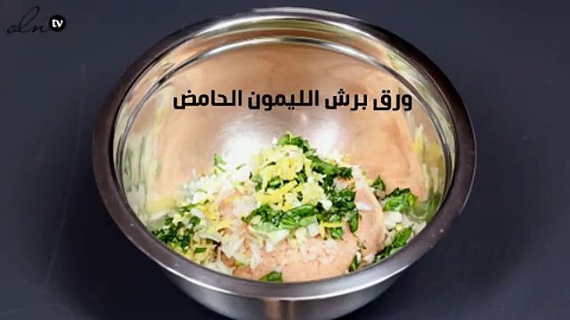 فيديو طريقة عمل كرات محشي الدجاج والموتزريلا الشهية
