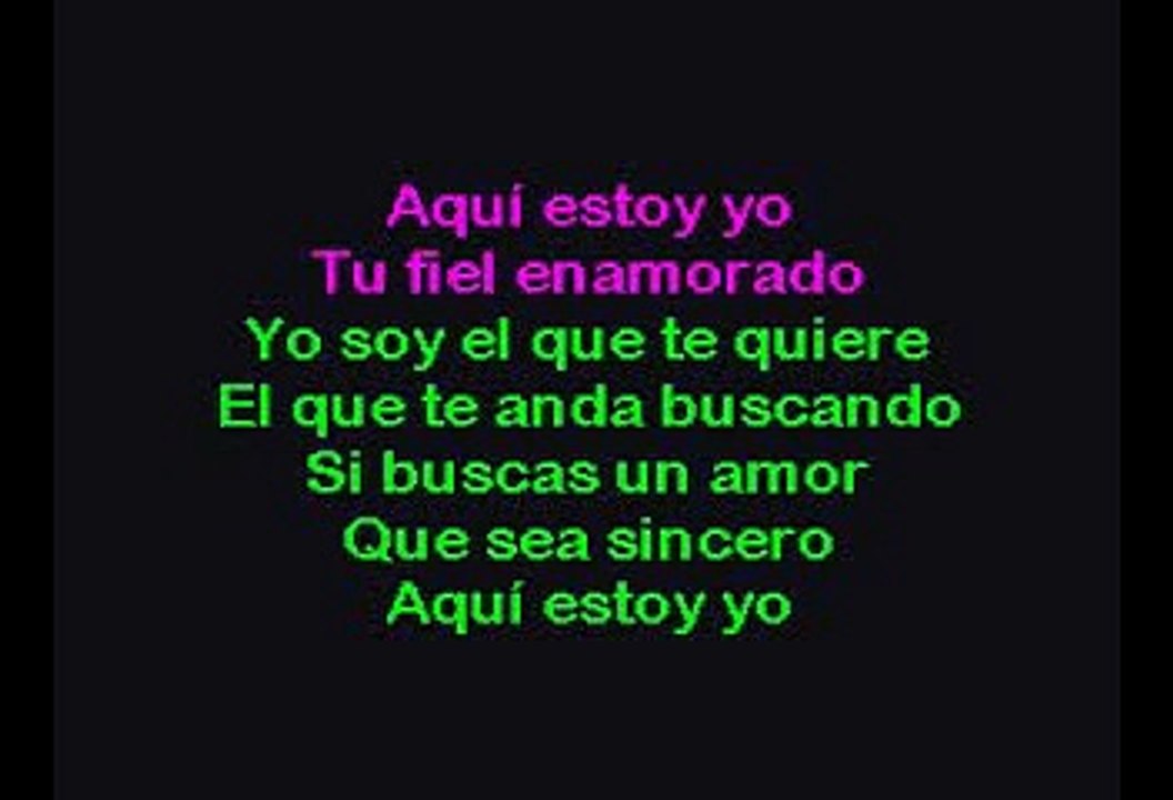 Aqui Estoy Yo -  Rogelio Martinez (Karaoke con voz guía)