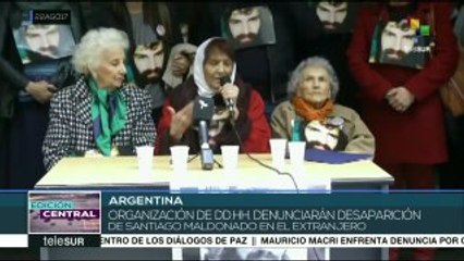 Argentina: org. exigen aparición con vida de Santiago Maldonado