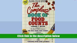 BEST PDF  The Complete Book of Food Counts READ ONLINE