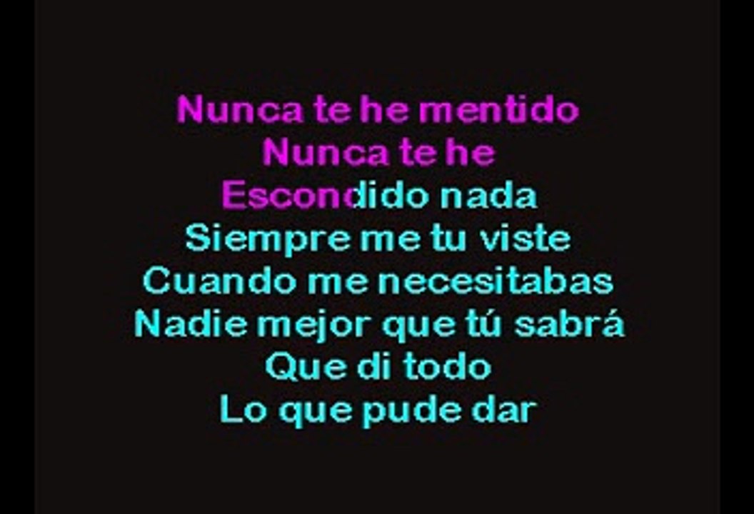 Y Tú Te Vas - Chayanne (Karaoke)