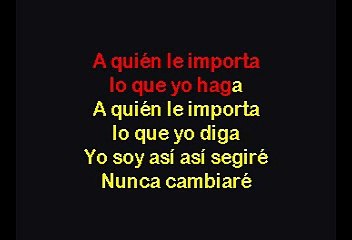 A Quién Le Importa - Thalia (Karaoke)