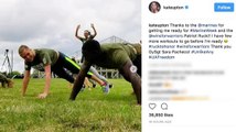 Kate Upton Works Out With Marines to Support Military