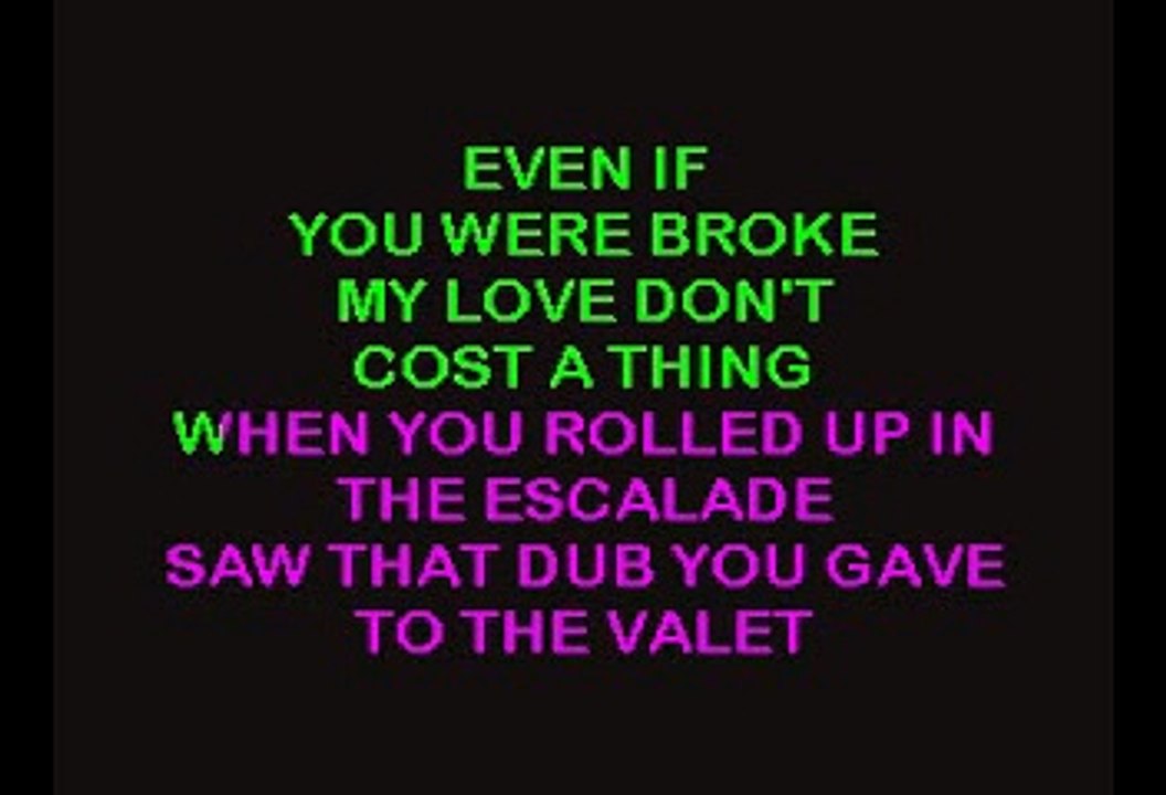 Love Don't Cost A Thing - Jennifer  Lopez (Karaoke)