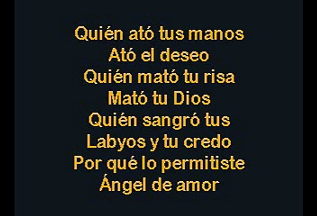 Mana - Angel De Amor (Karaoke)