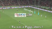 Romain Poite demande en plein match à un joueur s'il a signé au Stade Français