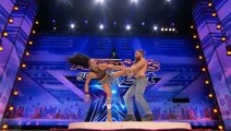 America's Got Talent 2017 Billy & Emily England Bro-Sis Roller Daredevils Full Audition S12E02
