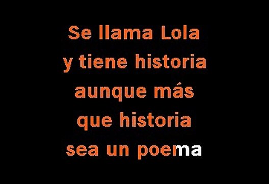 Cafe Quijano - La lola (Karaoke)