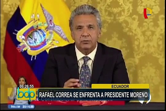 Ecuador: Rafael Correa arremete contra presidente Moreno