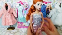 Elsa Barbie Dress & CoatバービードレスVestido Barbie Elbisesiตุ๊กตาบาร์บี้แต่งตัวबार्बी ड्रेसبارب