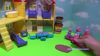 Un et un à un un à et Chocolat amis dans saut boue porc flaques deau voir Peppa nickelodeon peppa peppa