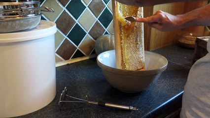Honey Extraction The Crush And Strain Method