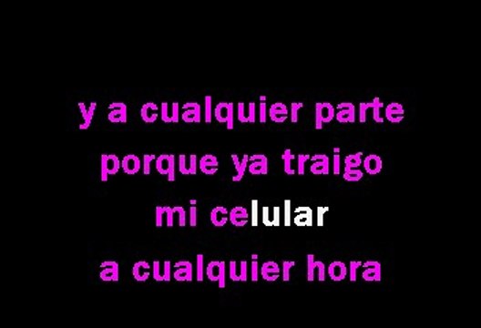 Los Tigres del Norte - El celular (Karaoke)