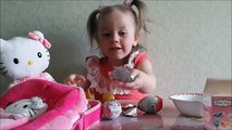 Para Chicas hola hola hola ¡hola ¡hola Niños bote sorpresa juguetes хелло китти киндер сюрприз игрушки распаковка