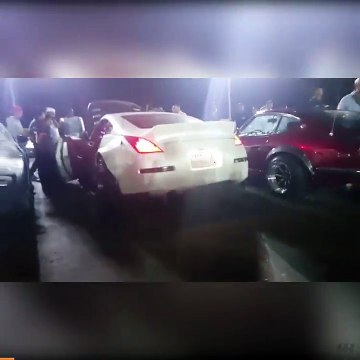 Nissan Twin Turbo 350Z Shooting Flames Out Of His Exhaust!