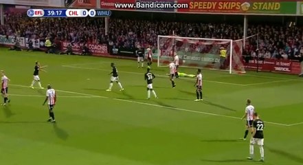 Goal D.Sakho Cheltenham 0 - 1 West Ham 23.08.2017 HD