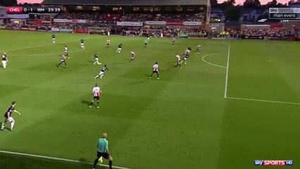 Diafra Sakho Goal HD - Cheltenham	0-1	West Ham 23.08.2017