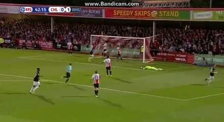 Goal A.Ayew HD Cheltenham 0 - 2 West Ham 23.08.2017 HD