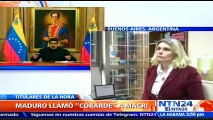 “Nosotros decimos que cobarde es aquel que mata de hambruna a su pueblo”: diputada argentina Cornelia Schmidt tras respu