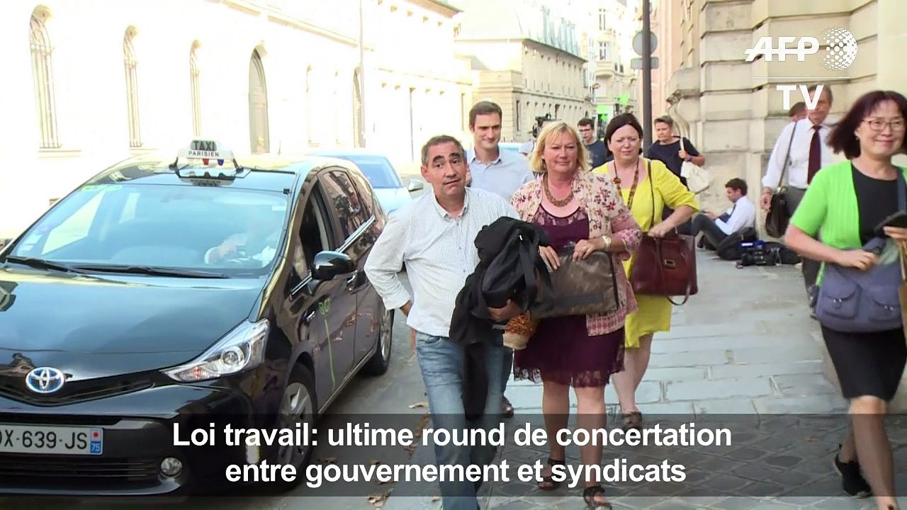 Loi travail: ultime round de concertation gouvernement/syndicats