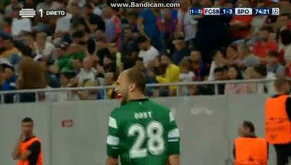 Bas Dost Goal FCSB (Rom) 1-4 Sporting CP (Por) 23.08.2017