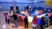 Paracaídas lección con Escuela primaria Escuela