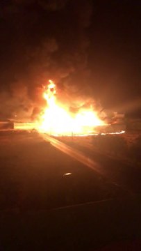 Paura ad Andria: gigantesco incendio in via Bisceglie