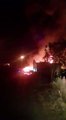 Paura ad Andria: gigantesco incendio in via Bisceglie