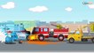 Camión de Bomberos SalvaVidas. Grandes Vehículos Para Niños Pequeños. NUEVA Dibujos