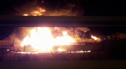 Incendio via Bisceglie ad Andria