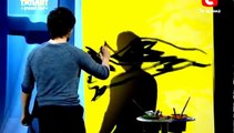 AMAZING Painting Skill on Ukraine's Got Talent