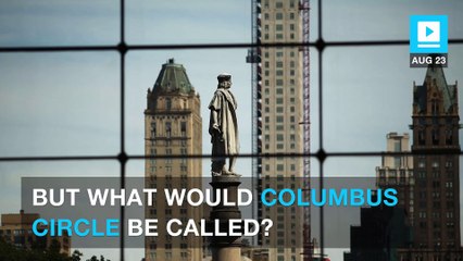 Download Video: NYC's Christopher Columbus statue could be removed next