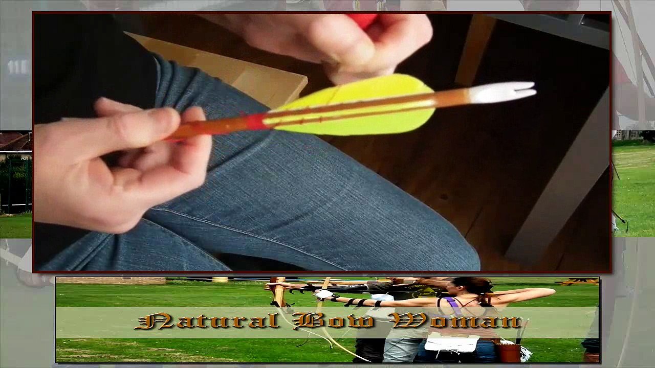 Wooden Arrow Wrapping / Whipping demo - DIY Arc...