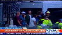 Detenido español que conducía bus que llevaba cilindros de gas en Róterdam