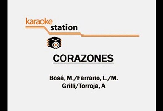 Corazones - Miguel Bosé (Karaoke)