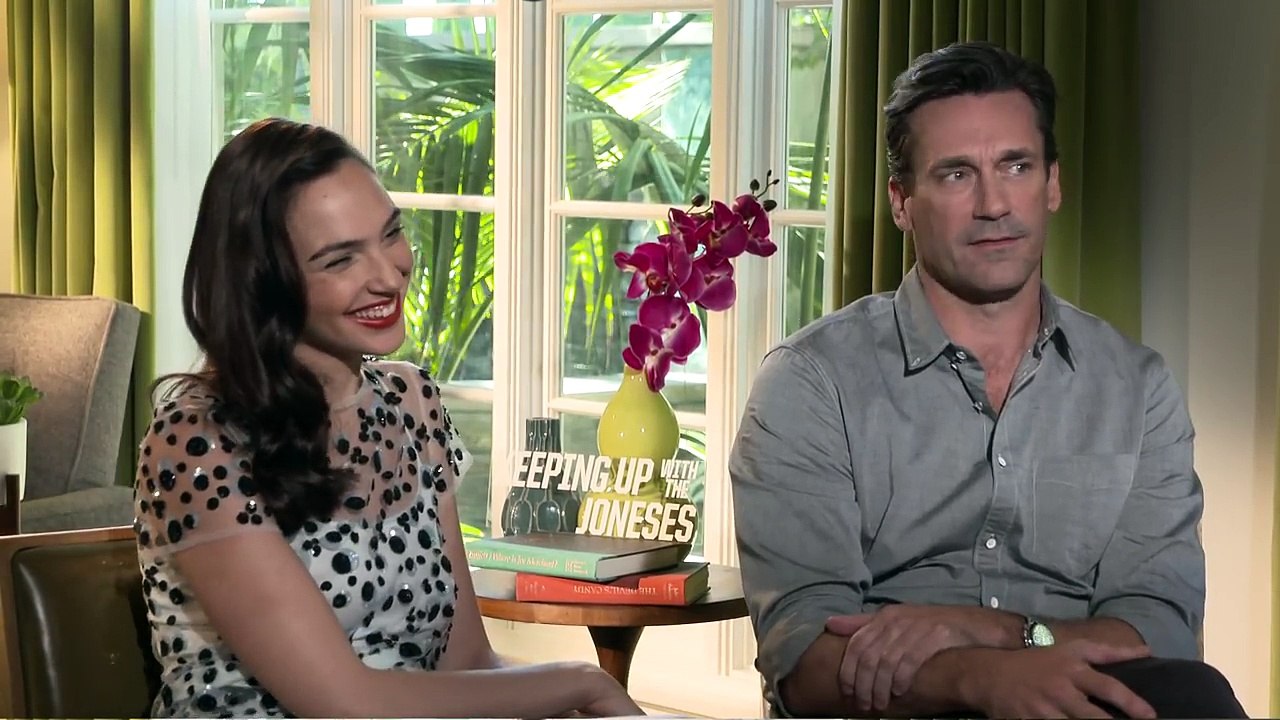 Gal Gadot (Wonder Woman) and Jon Hamm on the dangers of social media and lack of privacy