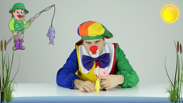 Pêche pour enfants pitre marie et mal bébé divertissant vidéo avec jouets