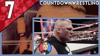 WWE Top 10 SHOCKING Brock Lesnar Moments   CountdownWrestling