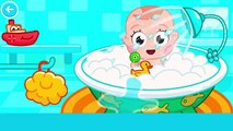 Lindo bebé médico Cuidado bebé baño tiempo gracioso dibujos animados juego para Niños Niños niños pequeños